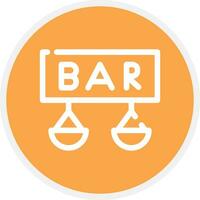 Bar Creative Icon Design vector