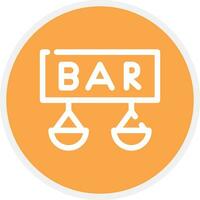 Bar Creative Icon Design vector