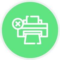 Printer Error Creative Icon Design vector