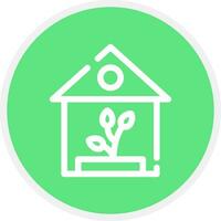 Greenhouse Creative Icon Design vector