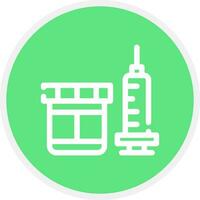 Vaccine Creative Icon Design vector