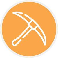 Pickaxe Creative Icon Design vector