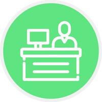 Cashier Creative Icon Design vector