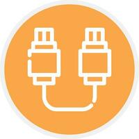 diseño de icono creativo de conexión usb vector