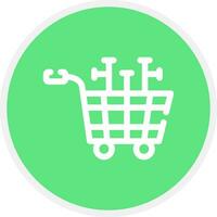 Shopping Cart Creative Icon Design vector