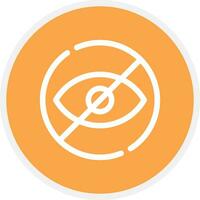 Blindness Creative Icon Design vector