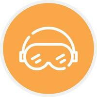 Ski Goggles Creative Icon Design vector