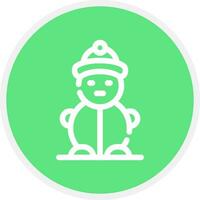 Snowman Creative Icon Design vector