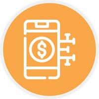 Digital Money Creative Icon Design vector