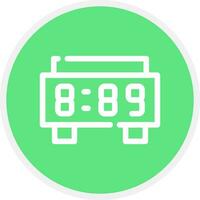 Digital Clock Creative Icon Design vector