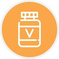 diseño de icono creativo de vitamina vector