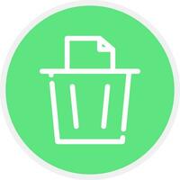 Paper Bin Creative Icon Design vector