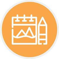 Sketchbook Creative Icon Design vector
