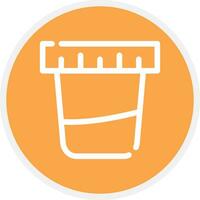 Urine Test Creative Icon Design vector