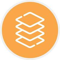 Layers Creative Icon Design vector