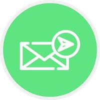 Send Mail Creative Icon Design vector