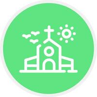 diseño de icono creativo de iglesia vector