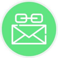Email Link Creative Icon Design vector