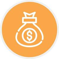 Money Bag Creative Icon Design vector