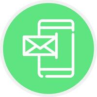 Mobile Email Creative Icon Design vector