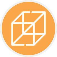 3d Cube Creative Icon Design vector