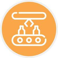 Conveyor Belt Creative Icon Design vector