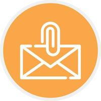 Attach File Email Creative Icon Design vector