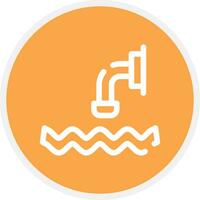 Waste Water Creative Icon Design vector