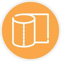 Tissue Roll Creative Icon Design vector