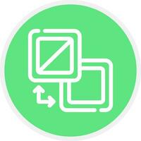 Fill And Stroke Creative Icon Design vector