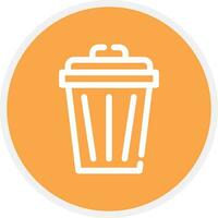 Trash Can Creative Icon Design vector