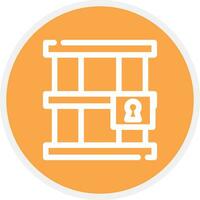 Jail Creative Icon Design vector