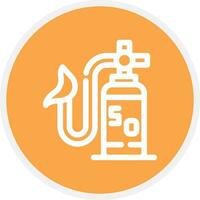 Oxygen Mask Creative Icon Design vector