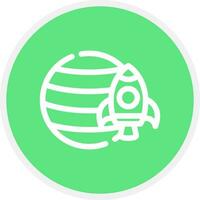 Planet Creative Icon Design vector