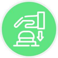 Emergency Button Creative Icon Design vector