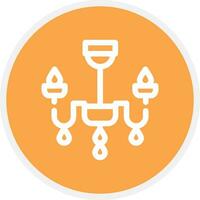 Chandelier Creative Icon Design vector