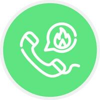 Emergency Call Creative Icon Design vector