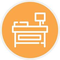 Bedside Table Creative Icon Design vector