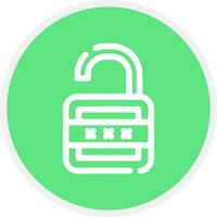 Lock Open Creative Icon Design vector