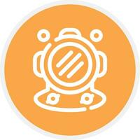 Diving Helmet Creative Icon Design vector