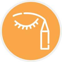 Eyeliner Creative Icon Design vector