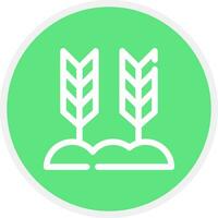 Wheat Creative Icon Design vector