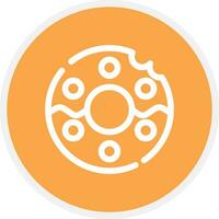 diseño de icono creativo de donut vector