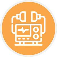 Defibrillator Creative Icon Design vector