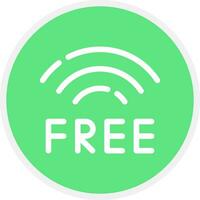 Free Wifi Creative Icon Design vector