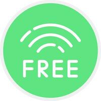 Free Wifi Creative Icon Design vector