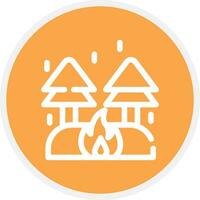 Fire Creative Icon Design vector