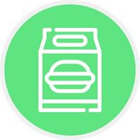 Lunch Bag Creative Icon Design vector