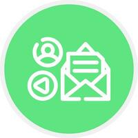 Mail Advertising Creative Icon Design vector