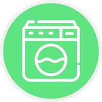 Washing Machine Creative Icon Design vector